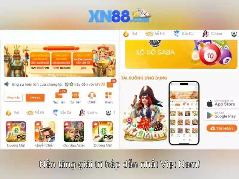 xn88: Nền tảng giải trí trực tuyến và các trò chơi nổi bật